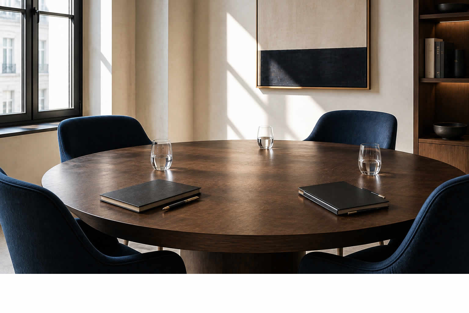 Private executive meeting room