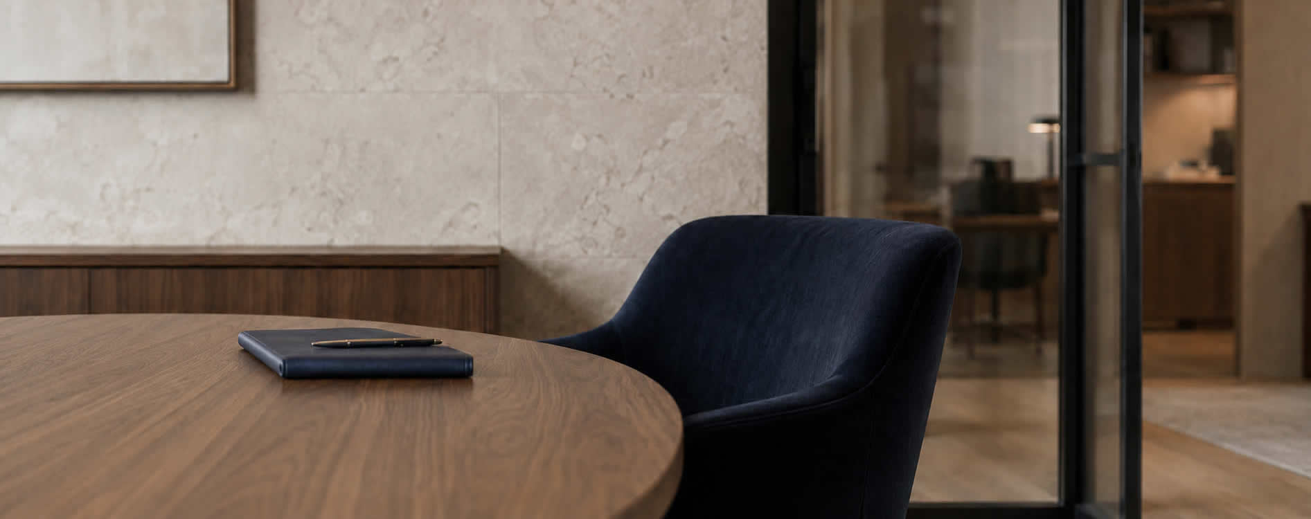 Private boardroom used for senior leadership and specialist discussions