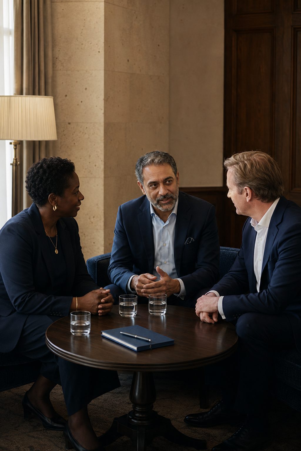 Senior business leaders brought together for a strategic conversation